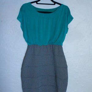 Enfocus fitted pencil polka dot dress